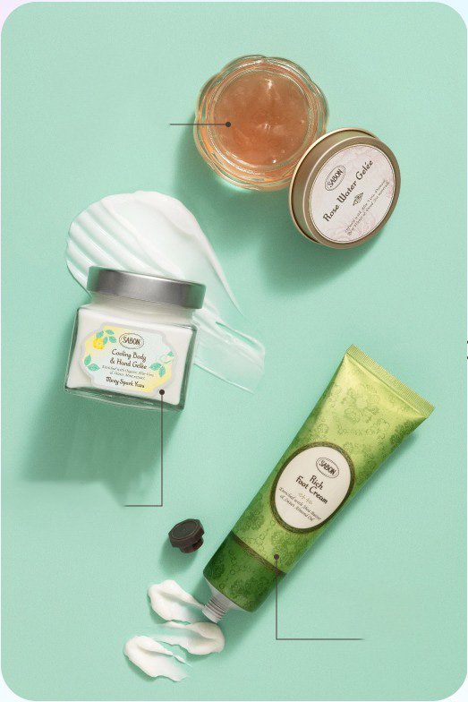 Rose Water Gelée / Cooling Body & Hand Gelee Minty Yuzu / Rich Foot Cream