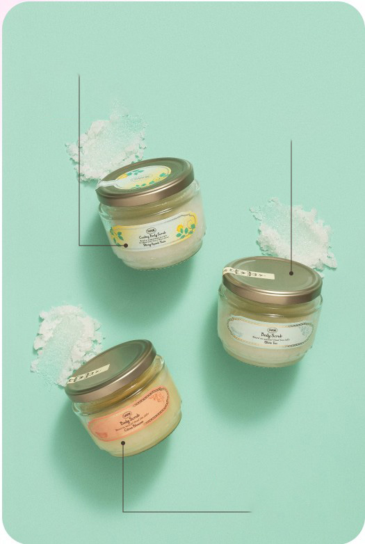 Cooling Body Scrub Minty Yuzu / Body Scrub White Tea / Body Scrub Citrus Blossom