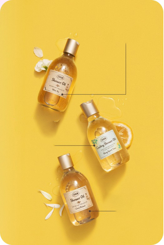 Cooling Shower Oil Minty Yuzu / Shower Oil White Tea / Shower Oil Citrus Blossom